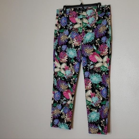 J. Crew Mercantile Corinth Ankle  Floral Print Cropped Pants NEW Summer - Picture 1 of 16